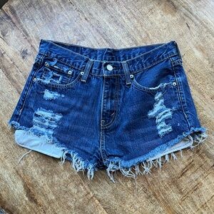 Women’s Levi 508 Cut Off Denim Shorts